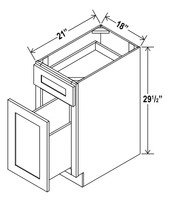 Document File Base Cabinet dimension diagram